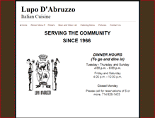 Tablet Screenshot of lupodabruzzo.com